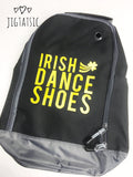 IRISH DANCE SHOES ZIPPED BAG: CHOICE OF COLOURS (READY TO SHIP)