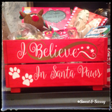 SANTA PAWS CHRISTMAS CRATE
