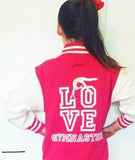 LOVE GYMNASTICS COLLEGE VARSITY JACKET