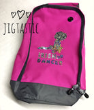 IRISH DANCER CUTE SILHOUETTE ZIPPED SHOE BAG (READY TO SHIP)