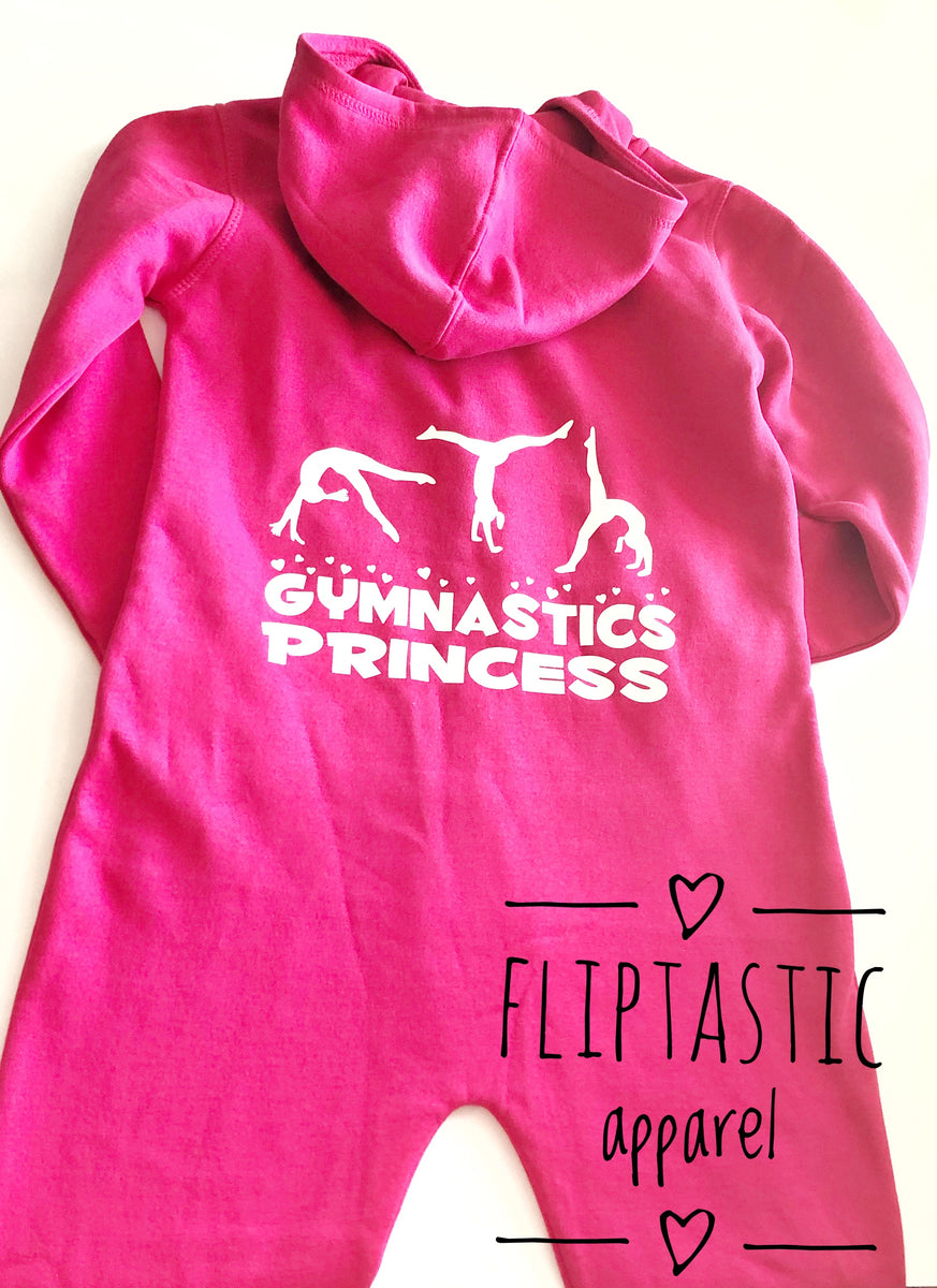 GYMNASTICS PRINCESS PINK ONESIE AGE 7-8 READY TO SHIP – Sweet & Sassy  Personalised