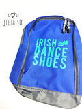 IRISH DANCE SHOES ZIPPED BAG: CHOICE OF COLOURS (READY TO SHIP)