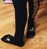 STRIPES BLACK LYCRA IRISH DANCE LEGGINGS