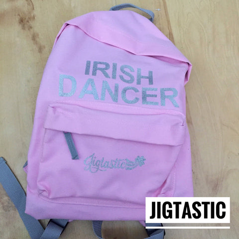 IRISH DANCER PINK / SILVER BACKPACK (Ready to ship)