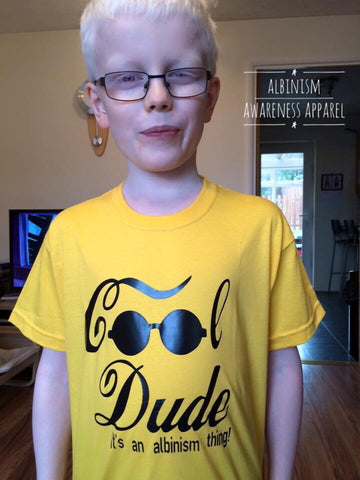 ‘Cool Dude’ Albinsim Awareness T-Shirt