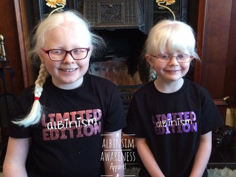 Limited Edition Kids Sparkle Albinism Awareness T-Shirt