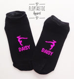 Personalised Gymnast Handstand Girls Trainer Socks