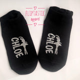 Personalised 'BALLET' Older Girl Trainer Socks