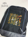 IRISH DANCE SHOES ZIPPED BAG: CHOICE OF COLOURS (READY TO SHIP)