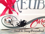 PERSONALISED CHRISTMAS EVE CRATE (White /Grey)