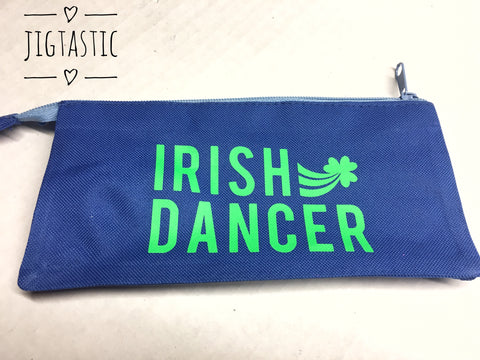 Irish Dancer Blue Pencil Case - Ready to Ship