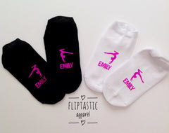 Personalised Gymnast Handstand Girls Trainer Socks