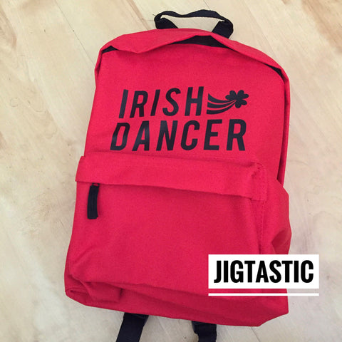 IRISH DANCER RED / BLACK BACKPACK (Ready to ship)