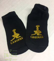 Personalised Irish Dance Trainer Socks for Older Girls