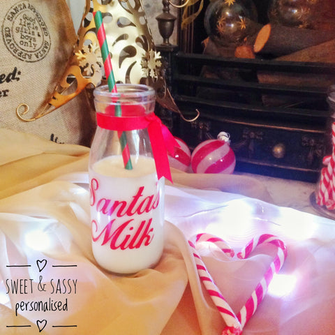 Santa Milk Bottle